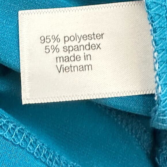 Lane Bryant Teal V-Neck Cold Shoulder Women's Top Size 18/20 NWT - Picture 5 of 6